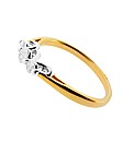 9ct YG 0.35ct Diamond Trilogy Ring