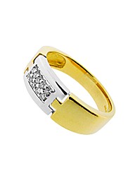 9ct YG Gents 0.10ct Eternity Ring
