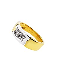9ct YG Ladies 0.10ct Eternity Ring