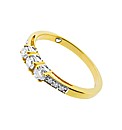 9ct YG Trilogy Diamond Romancing Ring