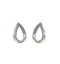 9CT WHITE GOLD DIAMOND TEARDROP EARRINGS