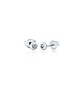 9ct White Gold Diamond Doughnut Studs