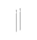 9ct White Gold Bar Drop Earrings