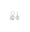 9ct White Gold 6mm Ball Drop Earrings