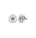 9ct White Gold 10mm CZ and Star Studs