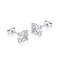 9ct White Gold 8mm Round CZ Studs