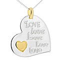 Silver Heart Message Pendant