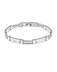 Titanium Steel Diamond Set bracelet