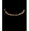 Gold Plated Oval Link Bracelet