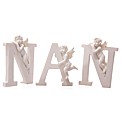 White Cherub N A N Letters Set 3 Letters