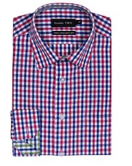 Double TWO Check Formal Shirt