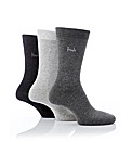 Pringle 3 Pack Plain Cotton Lycra Socks