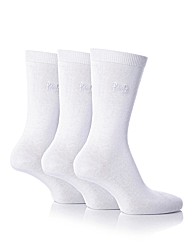 Pringle 3 Pack Plain Cotton Lycra Socks
