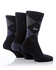 Pringle 3 Pack Argyle Cotton Lycra Socks