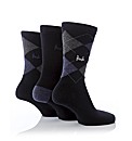 Pringle 3 Pack Argyle Cotton Lycra Socks
