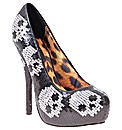 Iron Fist Digiskull Sequin Platform Shoe