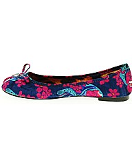Iron Fist Black Light Ballrina Flat Shoe