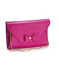 Lili Bou Bright bow clutch