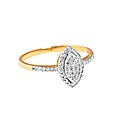 9ct YG 0.25ct Marquise Shaped Ring