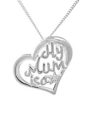 Silver Mum is a Star Pendant