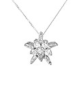 9ct WG 0.50ct Diamond Cluster Pendant