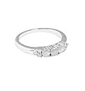 9ct White Gold Five Stone Diamond Ring