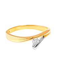9ct YG 0.15ct Diamond Ring
