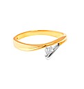 9ct YG 0.15ct Diamond Ring