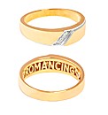 9ct YG Ladies Romancing Ring