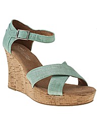 Toms Strappy Wedge