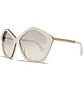 MIU MIU Pentagon Black Gold Sunglasses