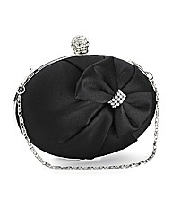 Lili Bou oval clutch with bow design