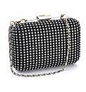 Lili Bou satin diamante box clutch