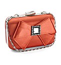 Lili Bou satin box clutch