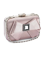 Lili Bou satin box clutch
