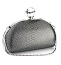 Lili Bou snakeskin effect clutch