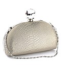 Lili Bou snakeskin effect clutch