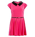 Koko PU Collar Detail Dress