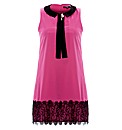 Koko Lace Trim Dress With Broach