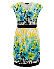 Koko Floral Border Print Dress