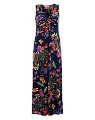 Praslin Floral Twist Front Maxi Dress