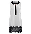 Koko Lace Trim Dress With Broach