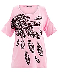Koko Feather Print Tunic