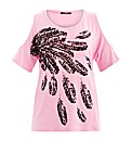 Koko Feather Print Tunic