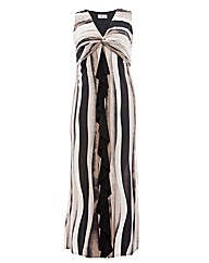 Praslin Front Twist Frill Maxi Dress