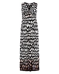 Praslin Chevron Print Maxi Dress