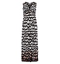 Praslin Chevron Print Maxi Dress