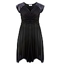 Praslin Black Sequin Sleeve  Dress