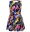 Koko Cut Out Back Print Dress