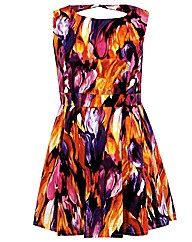 Koko Cut Out Back Print Dress